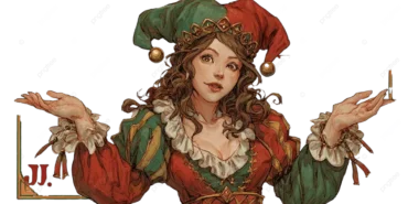 pngtree-jester-card-female-character-red-green-costume-golden-details-you-lose-png-image_18281465